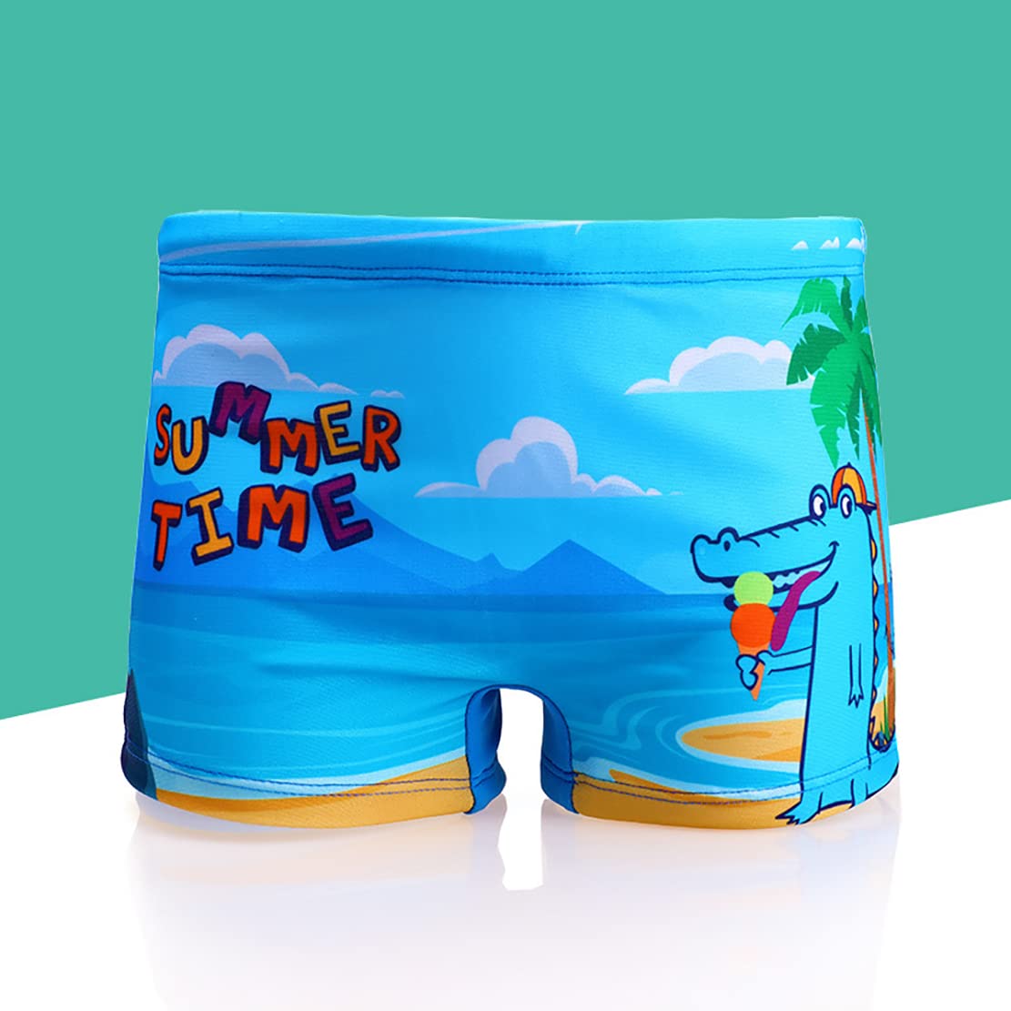 2er-Pack Jungen Badehose 1-10 Jahre Kinder Bademode Kleinkind Kinder niedliche Dinosaurier Shorts