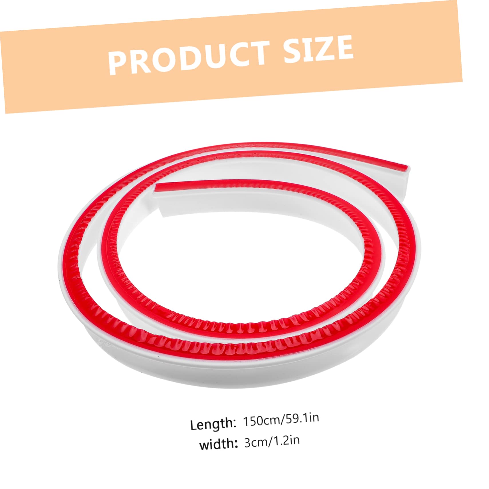 Mikikit 1.5M Sink Water Barrier Soft Adhesive Splash Guard for Kitchen Shower Bendable Water Dam for Dry Wet Separation Easy Clean for Countertops and Bathroom Use