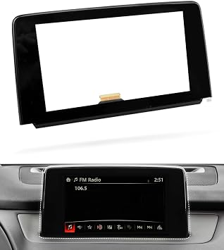 TK49-611J0 شاشة تعمل باللمس زجاجية 8 بوصة ، شاشة LCD رقمية TK49-611JA مناسبة لـ Mazda CX9 / CX-9 2016-2019 يحل محل TK49-61-1J0a TK49-611J0-B