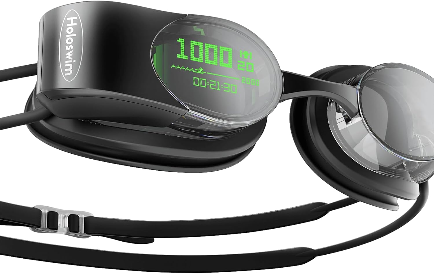 Holoswim 2s AR Smart Swim Goggles Anti-fog Swimming Goggles Fitness Tracker That Shows Your Metrics, Compatible with Open Water Mode