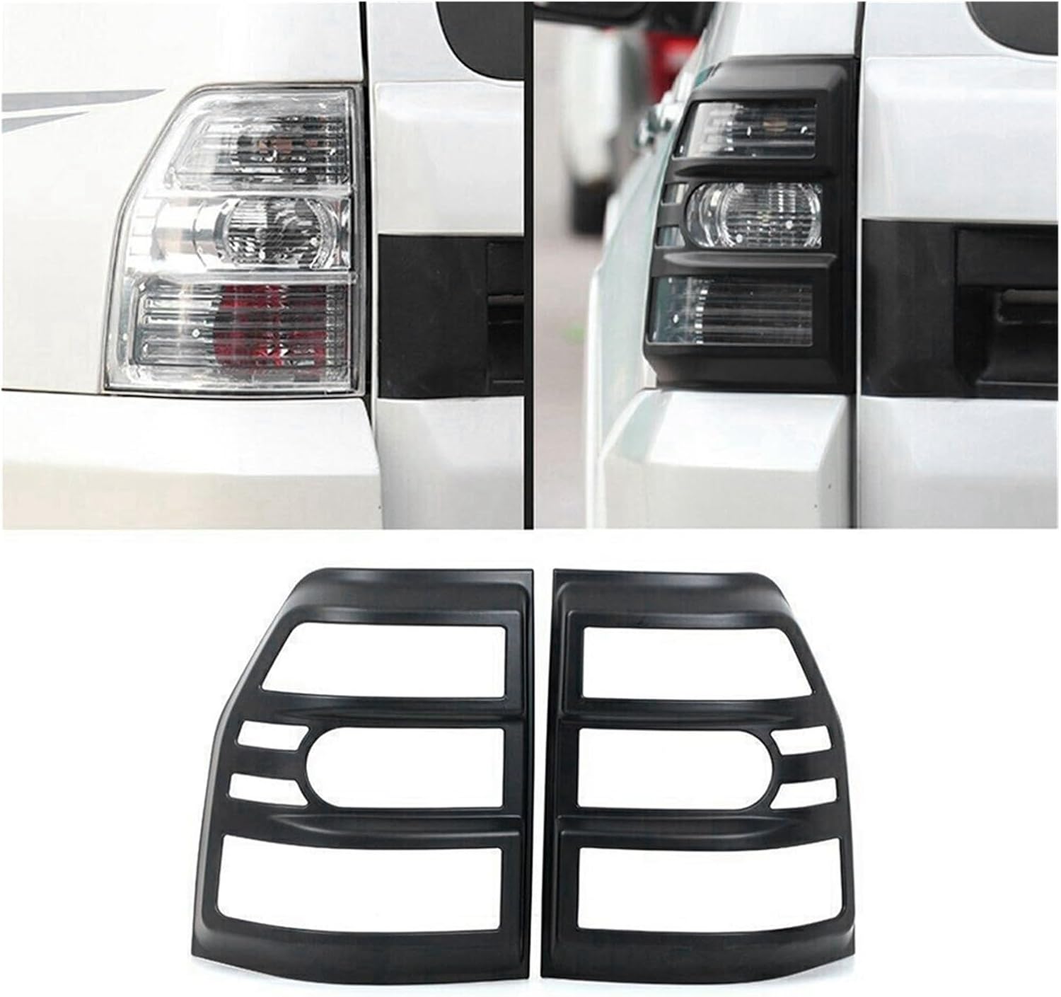 Compatible For Mitsubishi Pajero Montero V97 V93 2007-2020 1 Pair Rear Tail Light Trim Frame Cover