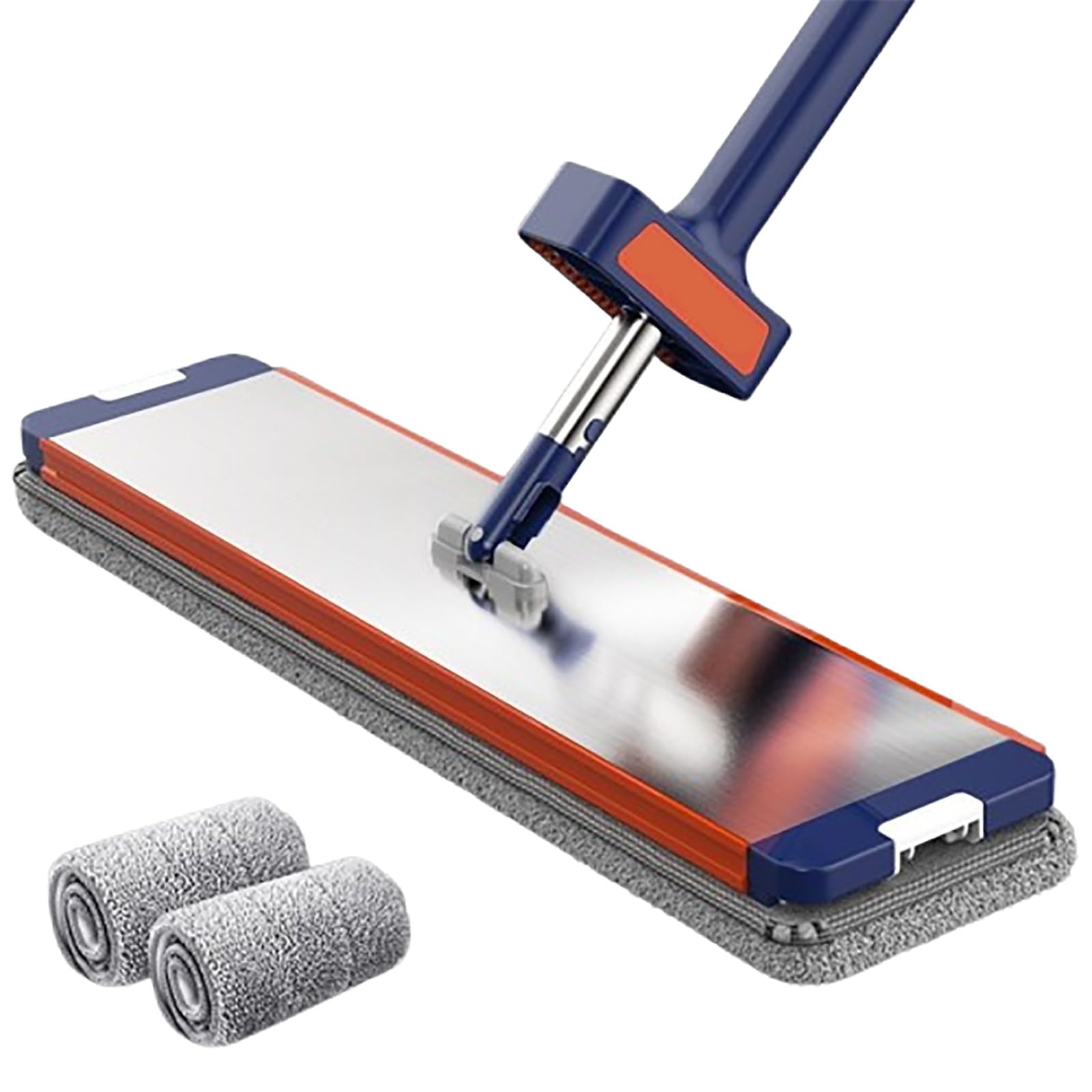 Mopa de microfibra para limpieza profunda, limpiador profesional de suelos para madera dura, laminado, azulejos y piedra, mango telescópico de acero inoxidable