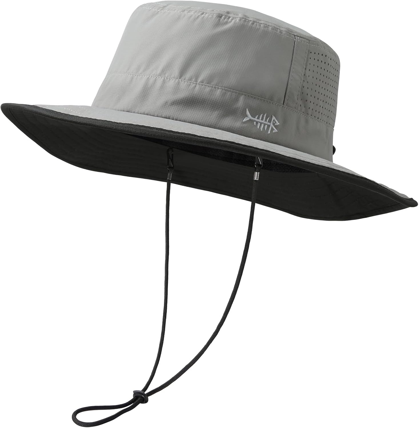 BASSDASH UPF 50+ Water-Resistant Fishing Bucket Hat with Laser Perforated Mesh Adjustable for Men Women Outdoor Hiking
