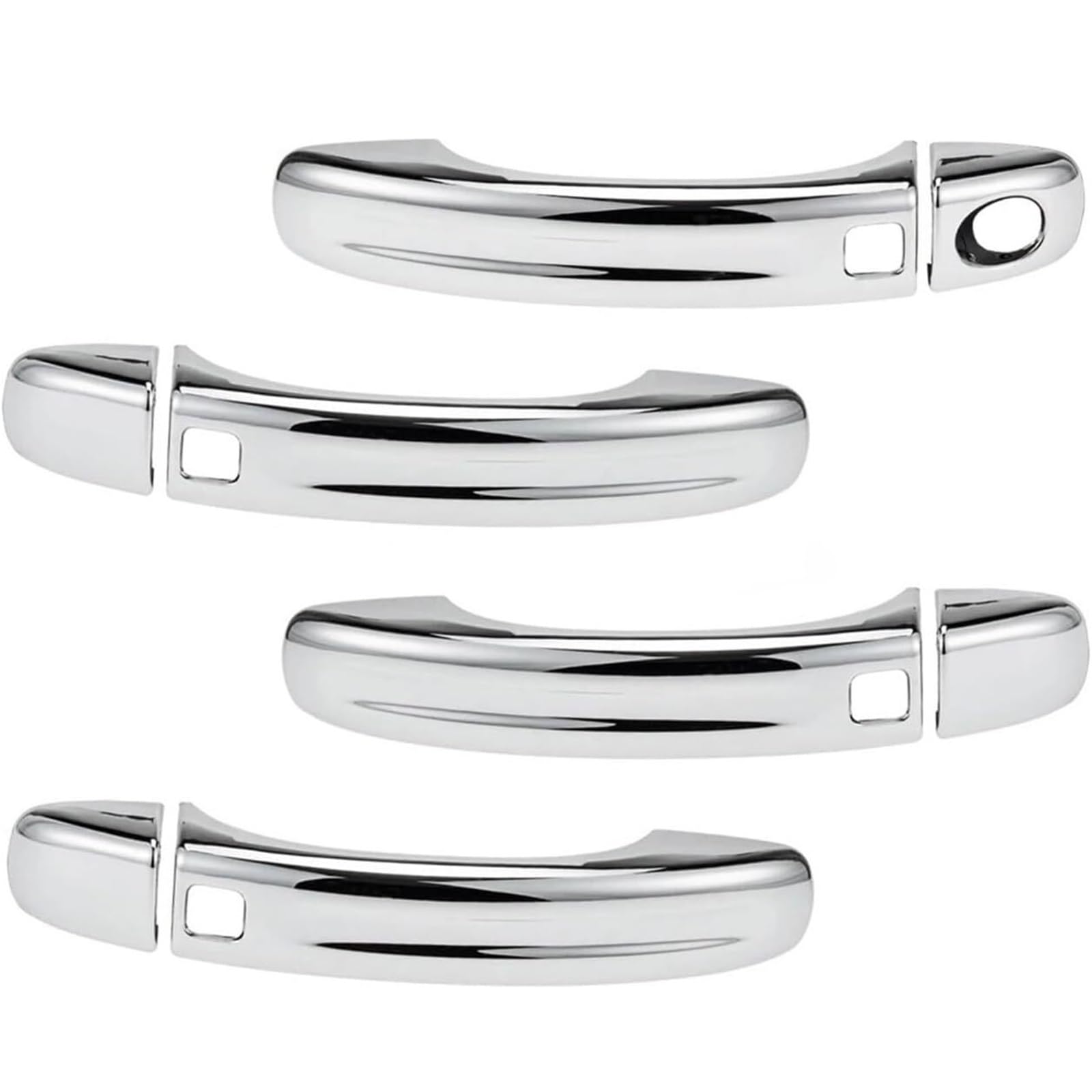 Glymzoi One Color Car Exterior Door Handles Car Exterior Door Handle Q7 2007-2015 3.0L .6L 4.2L Bright Shell 4Pcs 4L0837205a 4L0837205b
