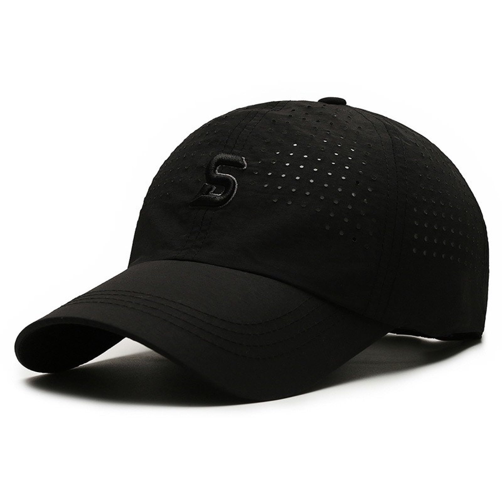 HaloHorus Curved Snapback Trucker Hat for Men Women, Adjustable Mesh Athletics Baseball Cap for Running, Fishing, Workout, Dfs-black, One Size — image 1
