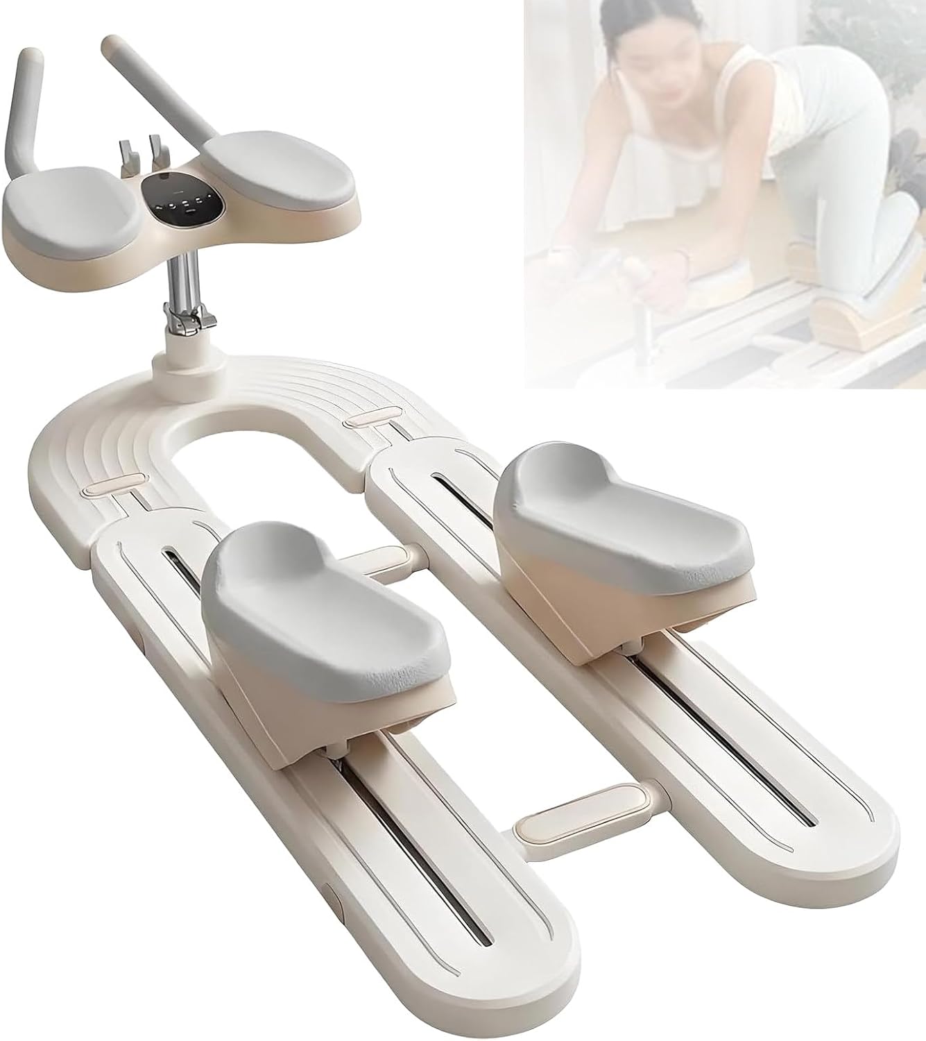 Crawling Training Machine, Spine Twist Trainer - LED Counter Home Gym Equipment for Core Strengthening Waist Toning Leg Stretching
