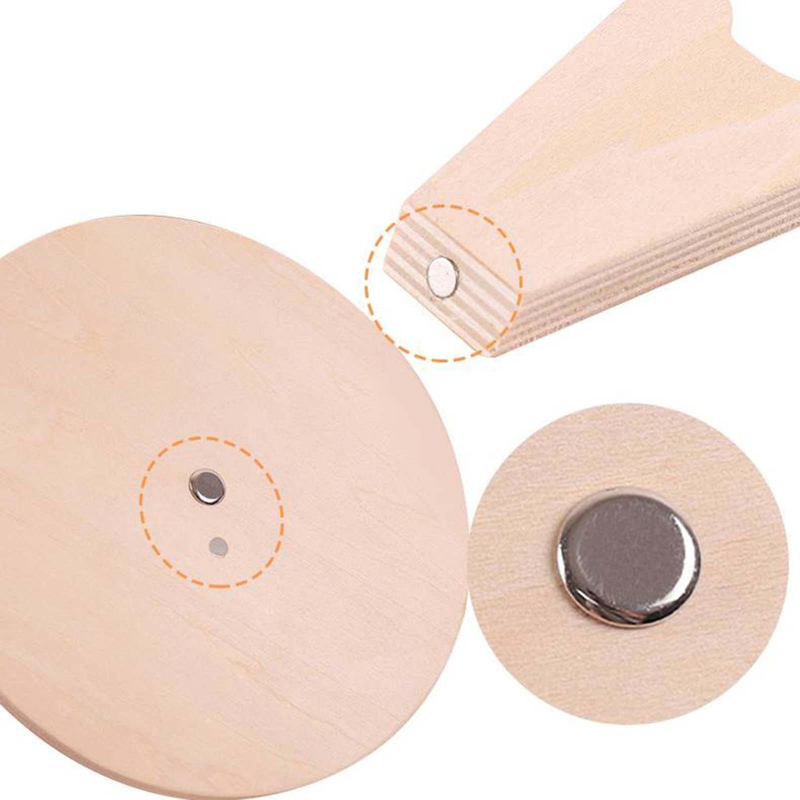LOVIVER 5 Orologi in Legno, Giocattolo Didattico per L'apprendimento Precoce, 2 pezzi
