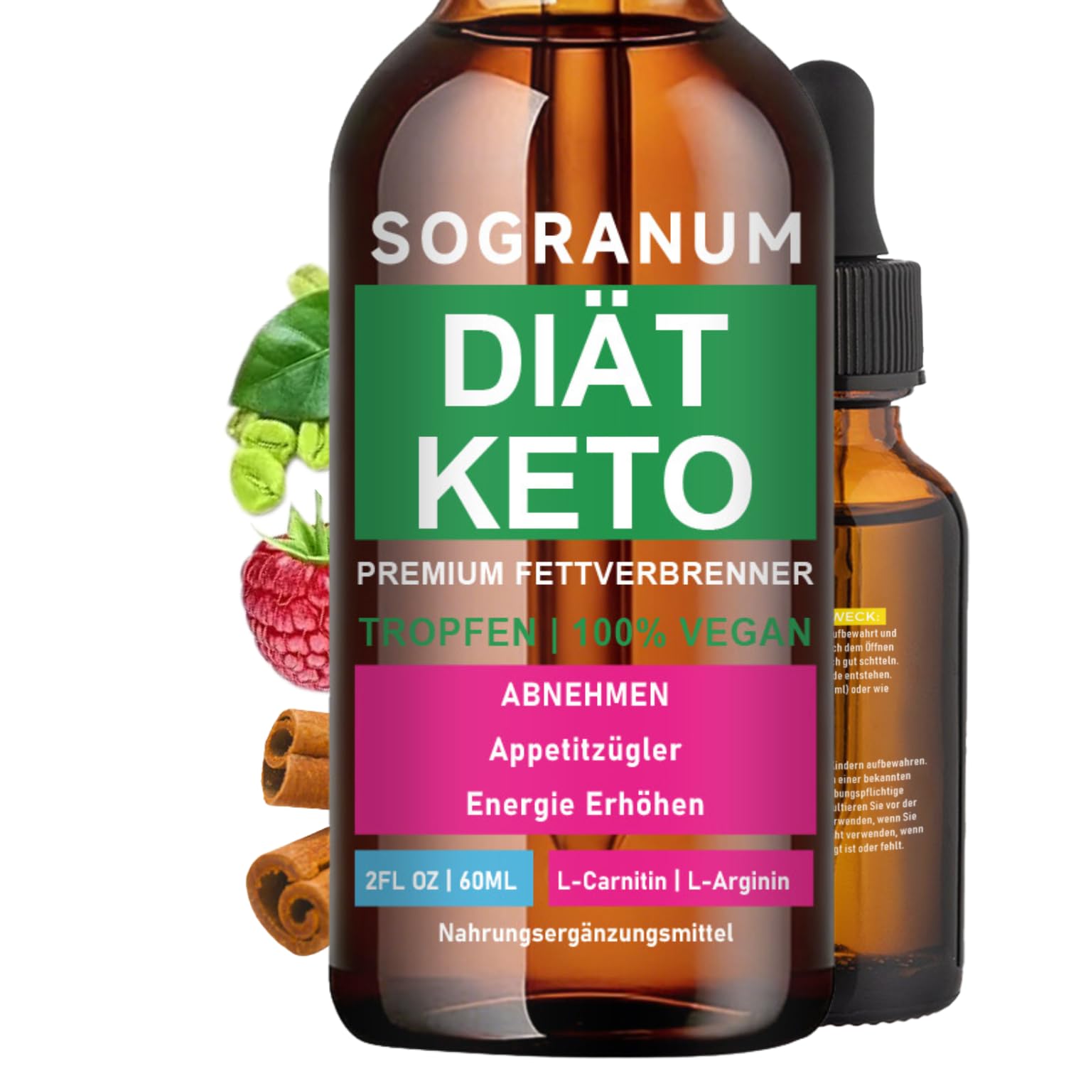 abnehmen l carnitin Keto Slimming | Appetite Suppressant, Fat Burner, Energy, Vitality, Focus |  L Carnitine, L Arginine | Ginseng, African Mango, Ginger