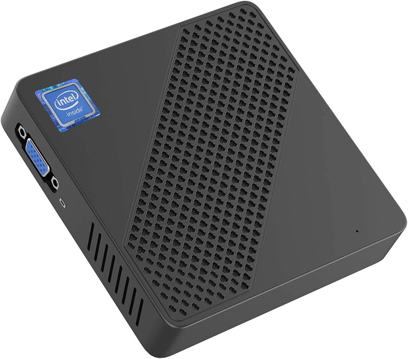 Z83-F Fanless Mini PC, 4GB/64GB eMMC, Atom x5-Z8350, 4K HD Graphics/ 2.4G+5.8G WiFi/ 1000M LAN/BT 4.2, Dual HDMI&VGA Output, Support Auto Power On