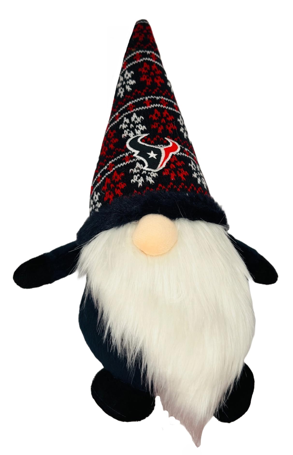 FOCO Houston Texans 12 Inch Plush Gnome – Officially Licensed NFL Team Gnome Decoration – Soft Collectible with Team Colors – Fun Fan Gift