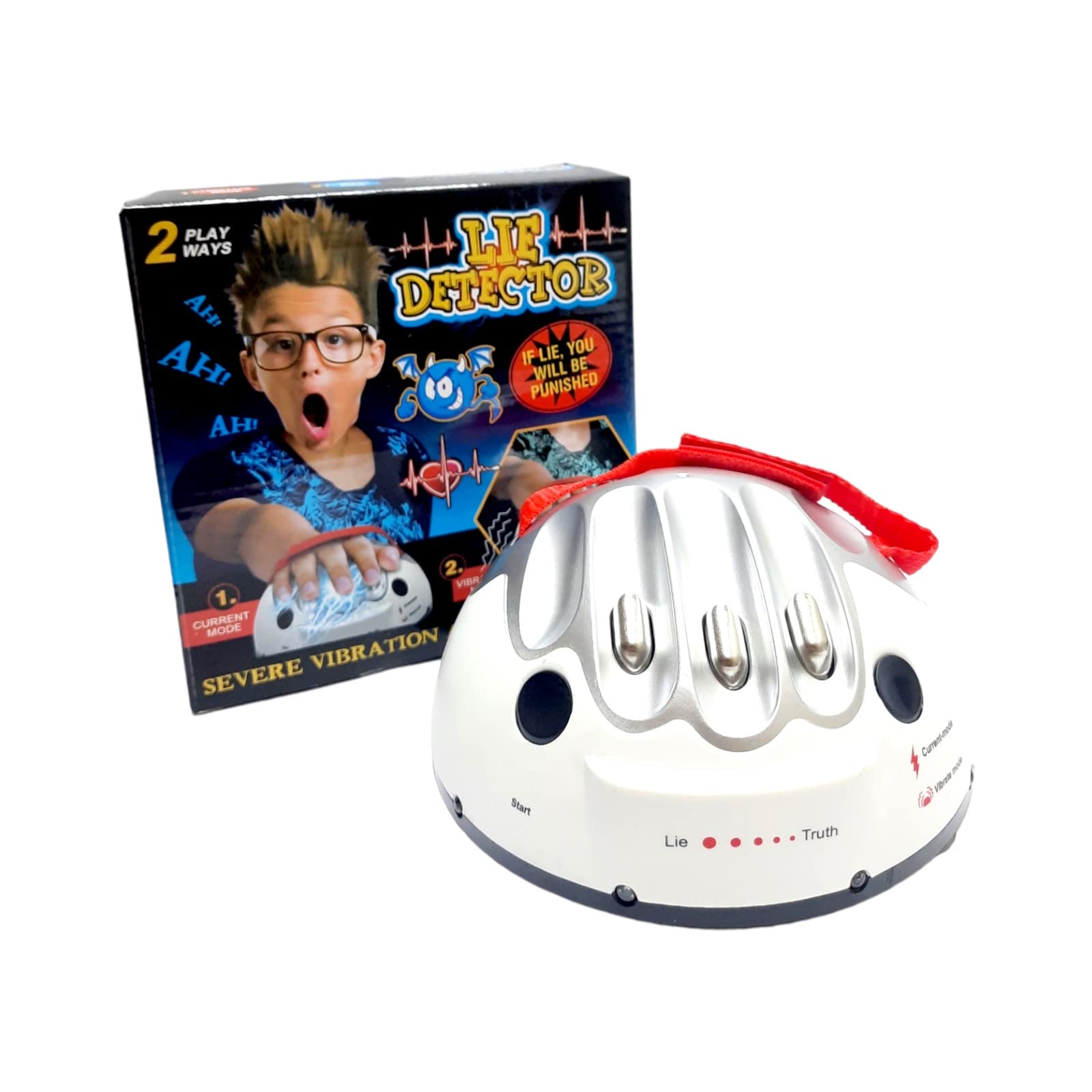 PARTY TIME1 Piece Micro Electric Shock Lie Detector, Shocking Liar Party Game Interesting True or Dare Game Lie Detector Toy Polygraph Entertainment Shock Game