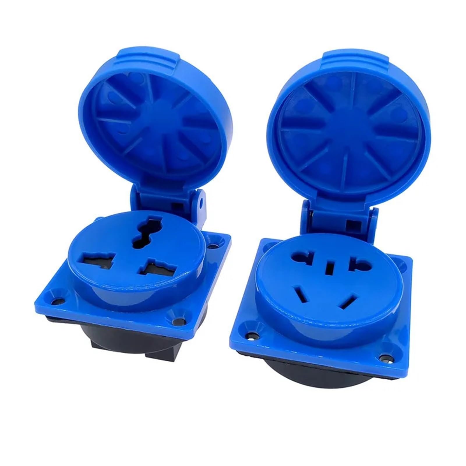 Conector industrial de latón de 3 vías con formato de enchufe europeo resistente 7