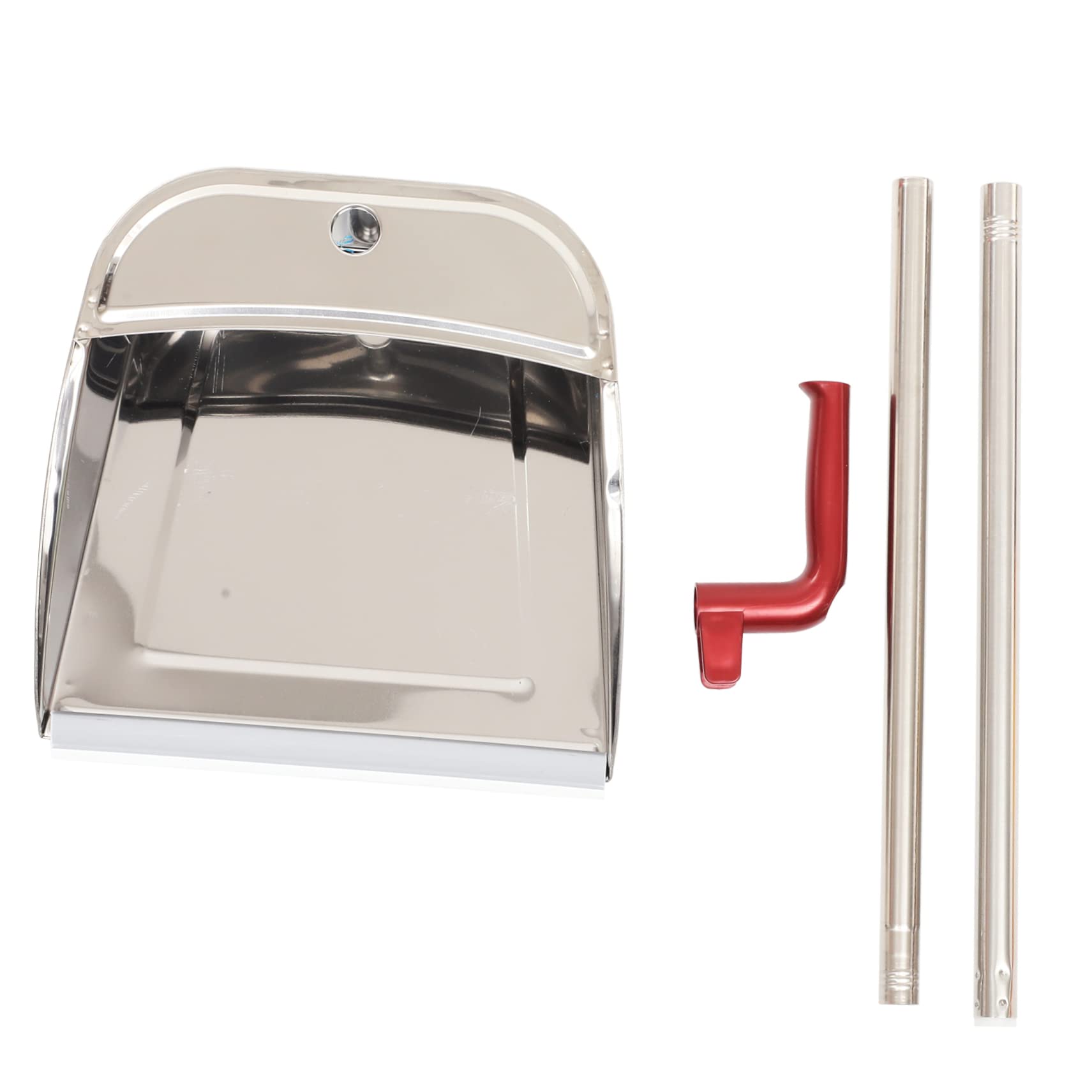 ULDIGI Garbage Shovel Flat Skillet Pans Tin Dustpan Wide Dust Pan Rustless Stoop Dustpan Pet Home Dustpan Garbage Dustpan Cleaning Supplies Iron Long Handle Cleaning Shovel Office