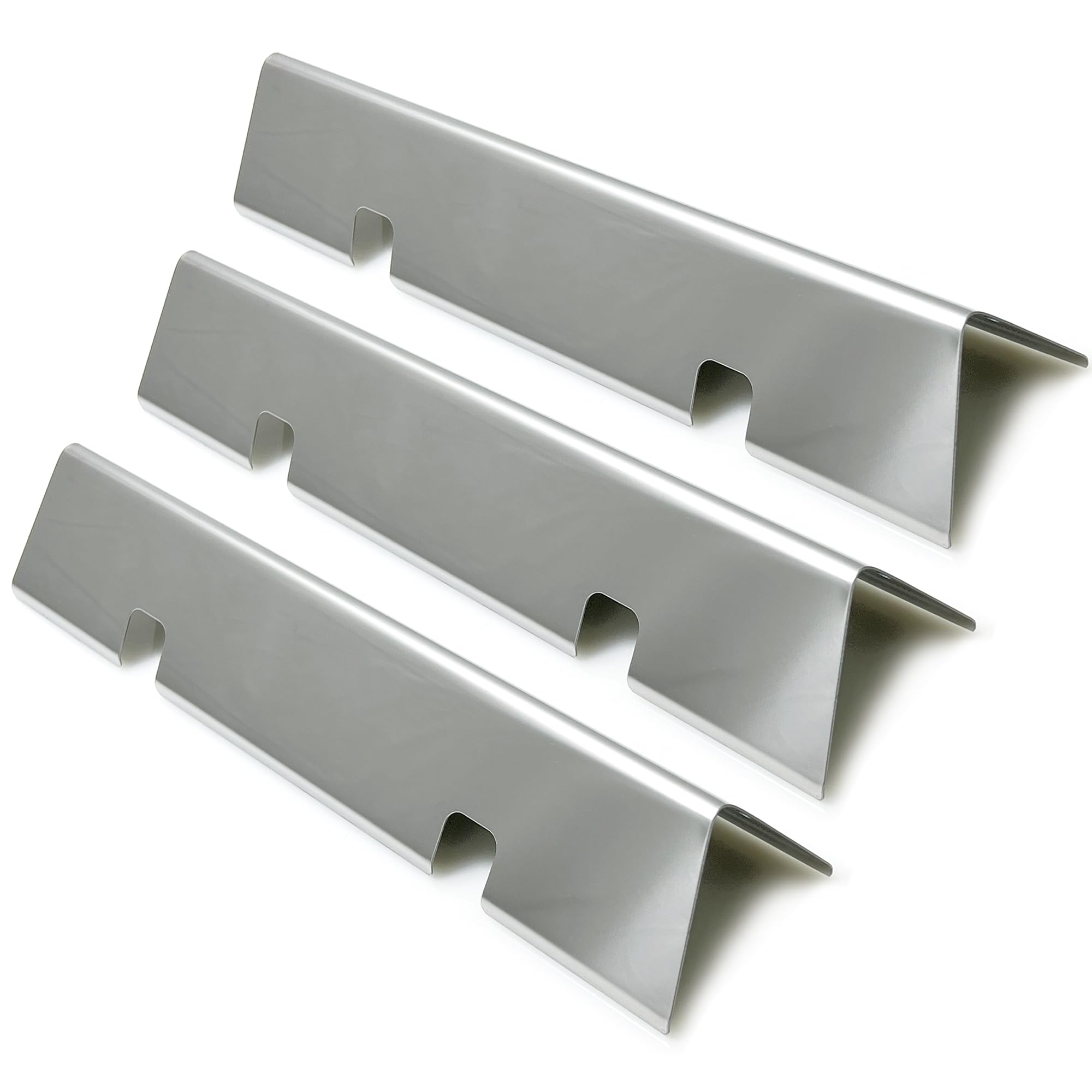 Direct Store Parts DP157 Set of 3 Stainless Steel Flavorizer Bars for Weber Spirit I and II 200 Series Replacement Parts,Spirit E210 S210 E220 S220 Gas Grills with Front Control Knobs