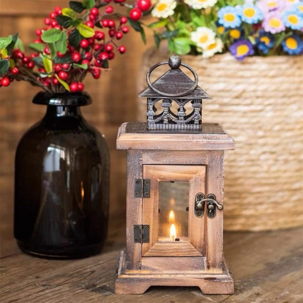 SNHHNSW Kerzenständer, stabil, dekorativer Kerzenständer, Lampenständer, Kerzenständer für Büro/D/11 * 11 * 22Cm Küche, Haushalt & Wohnen