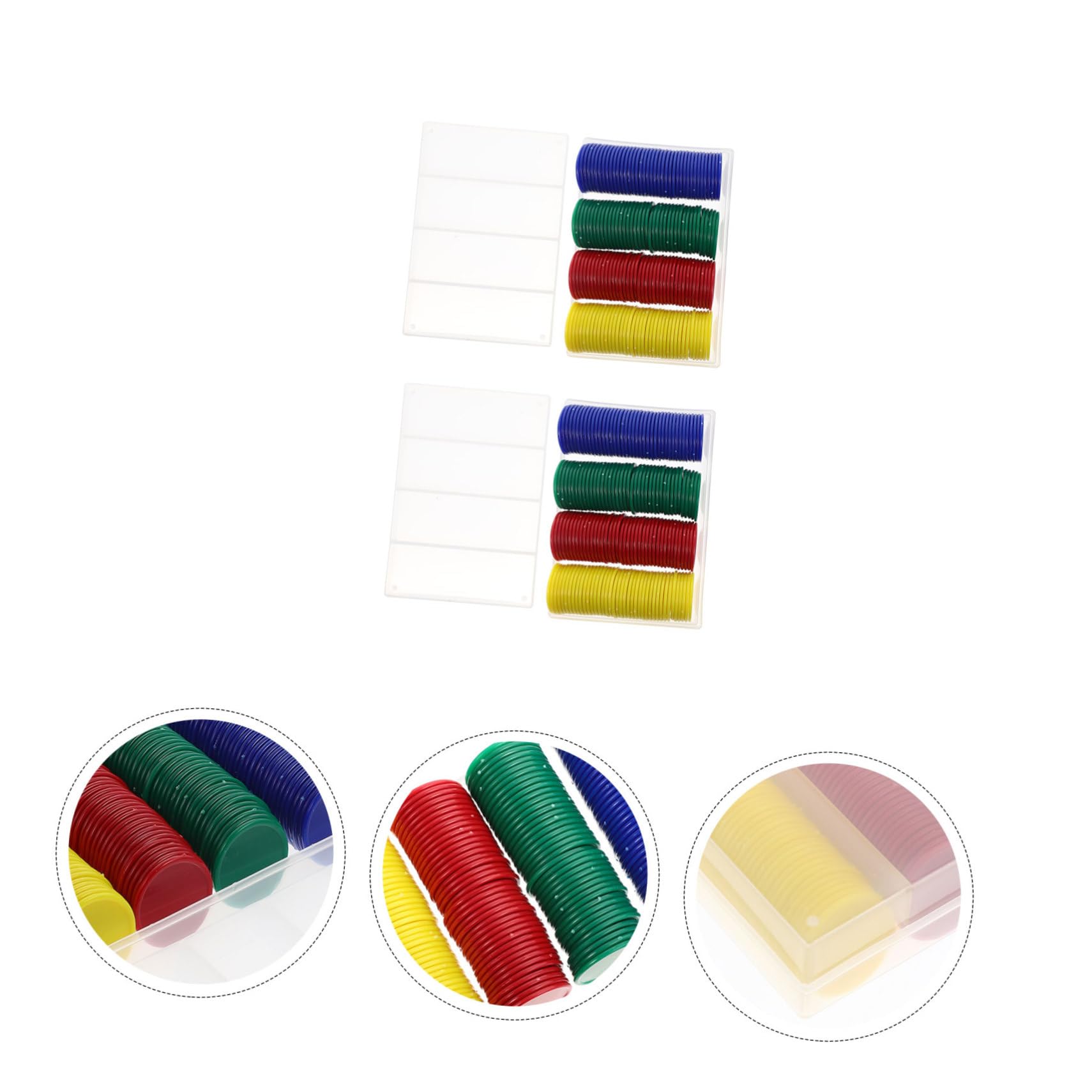 320stücke Kunststoff Blanko Poker Chips Karten Spiel Bingo Chips Für Mathematiklernen Sortieren Und Zählen