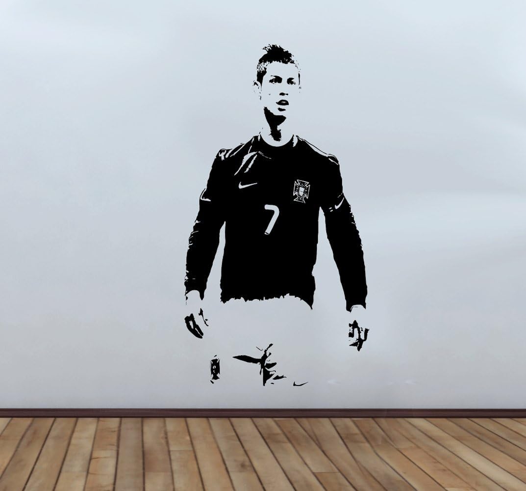 Christiano Ronaldo Wall Decal Sticker Large 110cm x 58cm