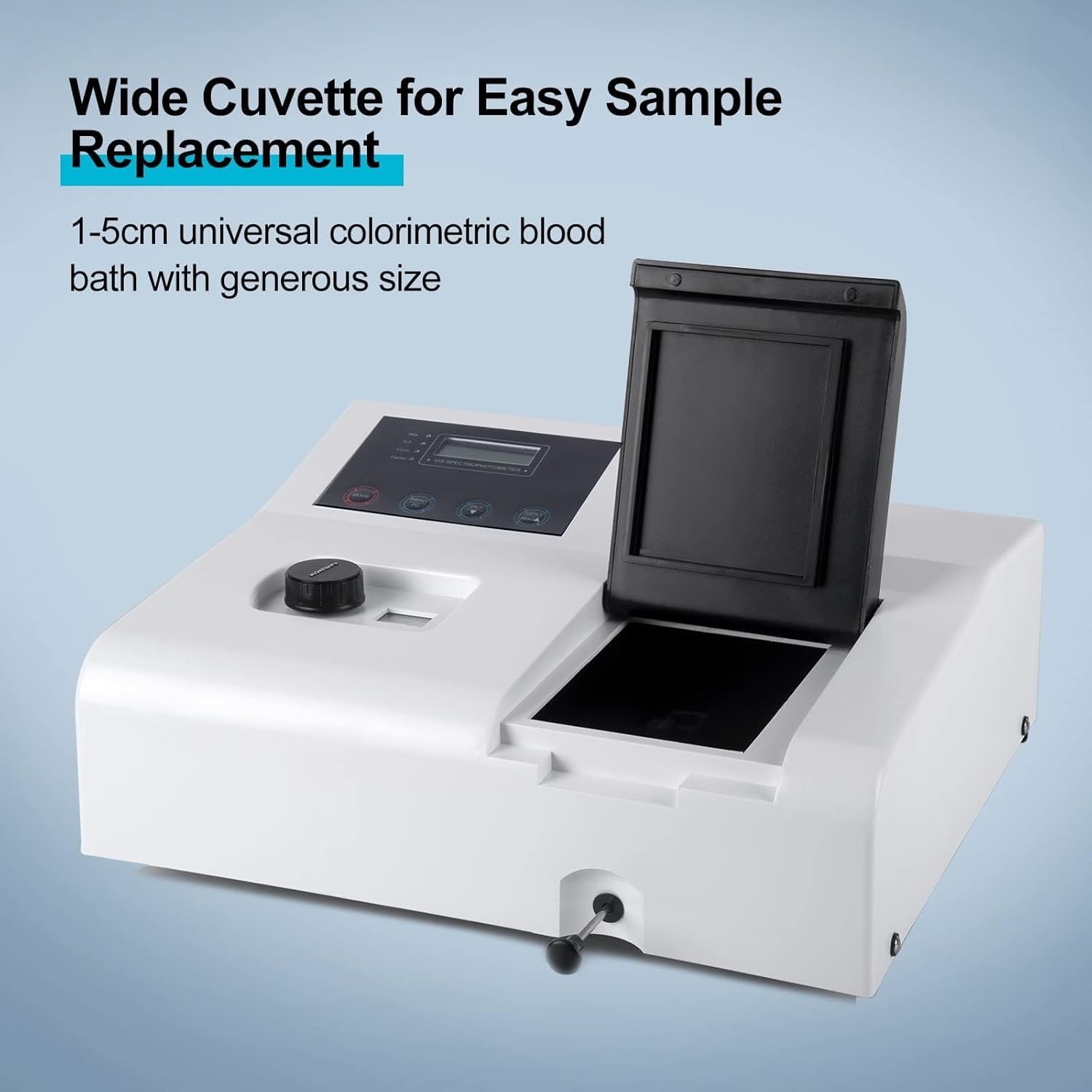 Espectrofotómetro portátil 721, LDC Digital Lab Visible Espectrofotómetro Lámpara 350-1020 nm Lámpara de Tungsteno 6nm Equipo de Análisis de Laboratorio Espectrómetro