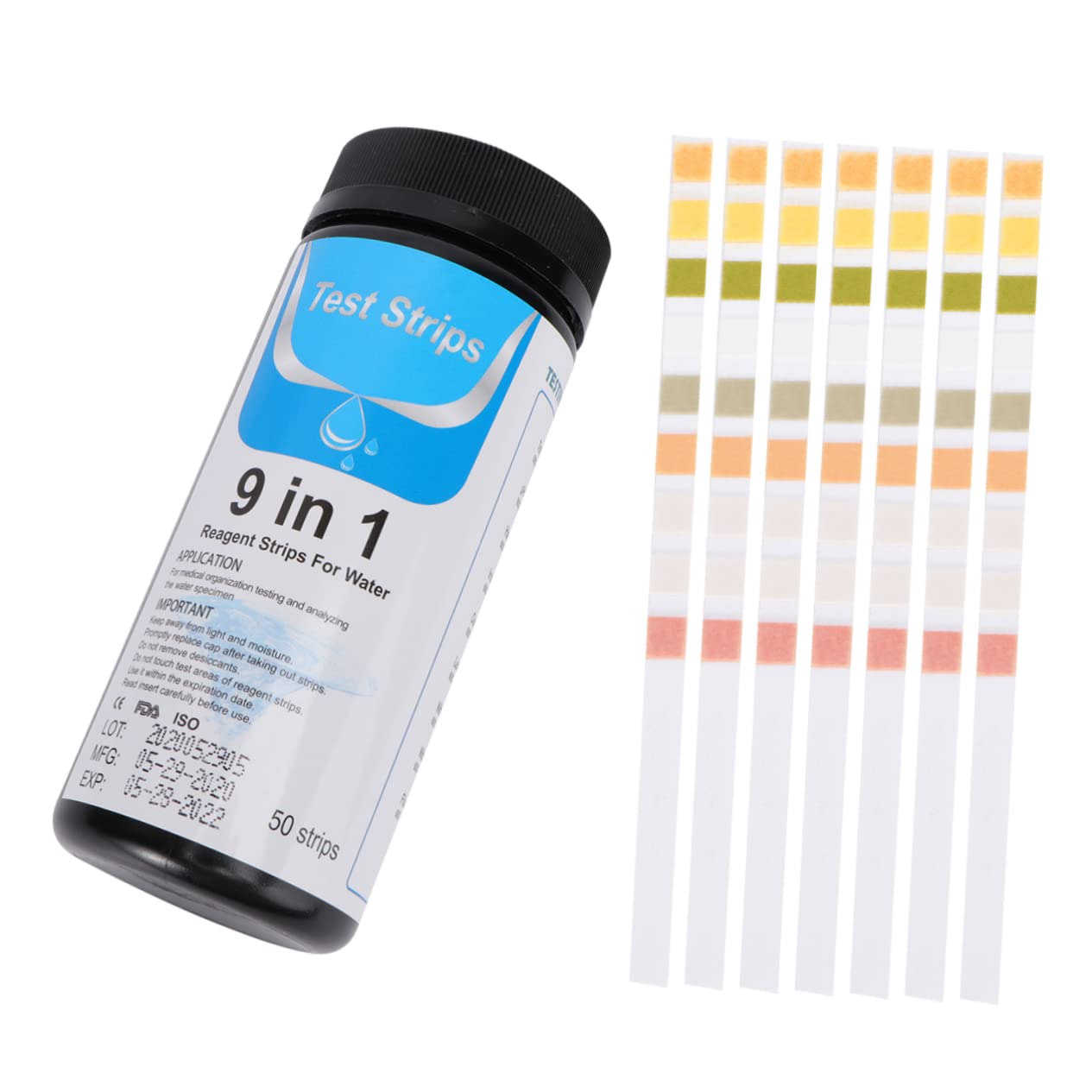 ABOOFAN 3 Sätze Pool-teststreifen Qualitätstester Für Hartes Wasser Wassertestpapiere Wasser Test Kit Ph-testpapiere Prüfen Ph Teststreifen Colorful 50 Stück * 3