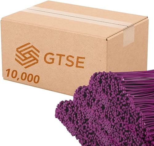 Miniatura 24 de GTSE - Paquete de 100 bridas con cremallera de 20.3 cm, color plateado/gris, 8.06 kg de resistencia, bridas de nailon grises resistentes a los rayos