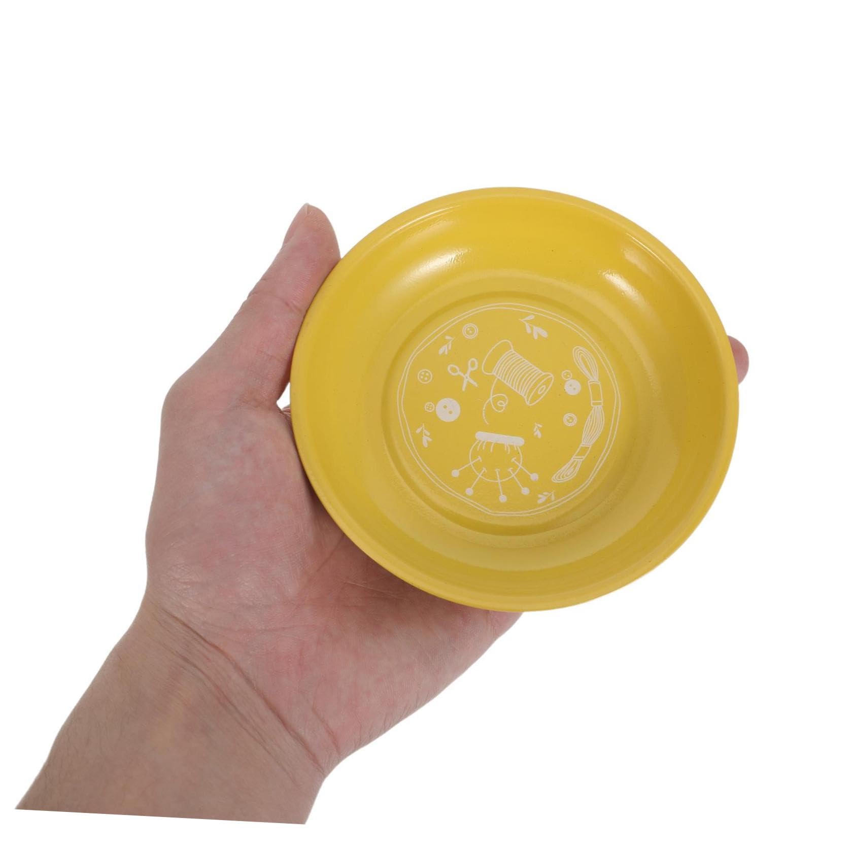 Healeved Ciotola Magnetica Porta Spilli in Ferro e Plastica, Contenitore Portatile per Aghi e Viti, Uso Multifunzionale per Cucito e Riparazioni in Viaggio
