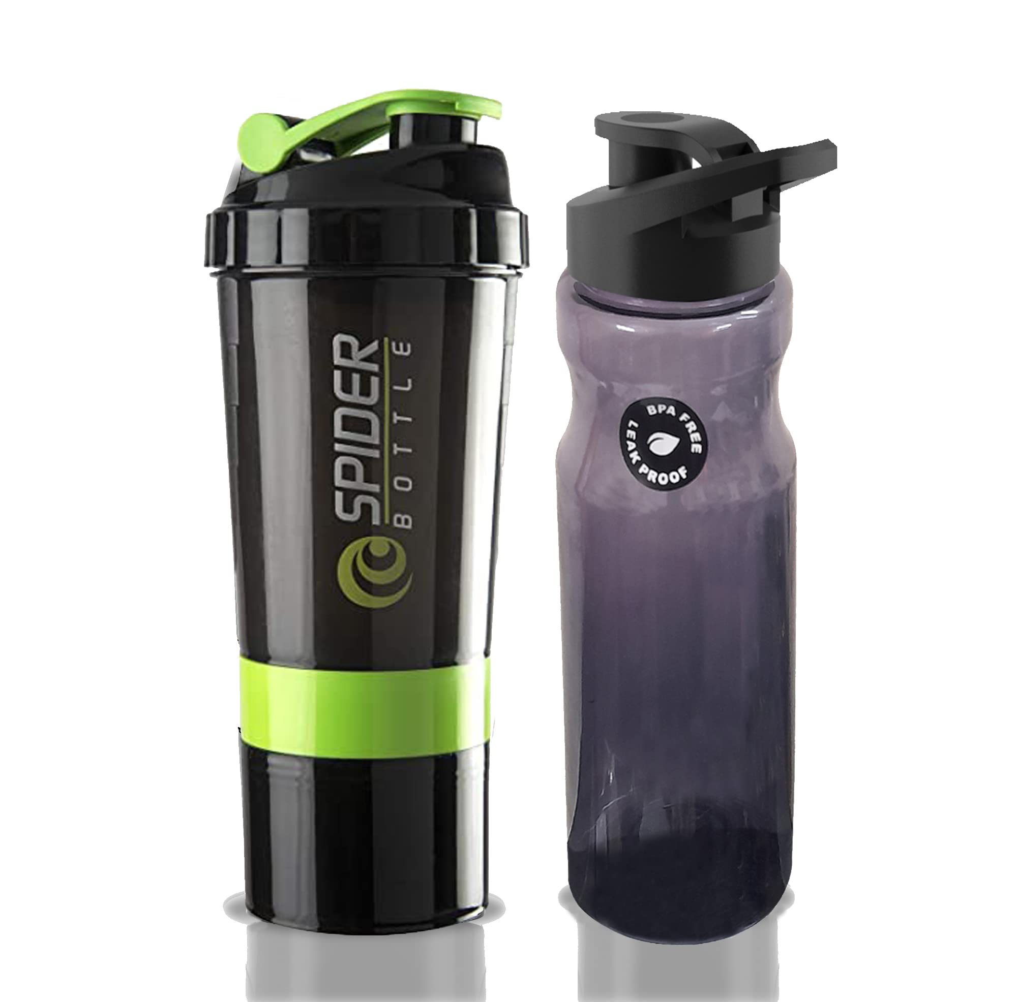 TRUE INDIAN Gym Shaker and Sipper Bottle for Gym|BPA-Free and 100% Leak-Proof Protein Shaker (Pack of 2) (Green)-picture-19