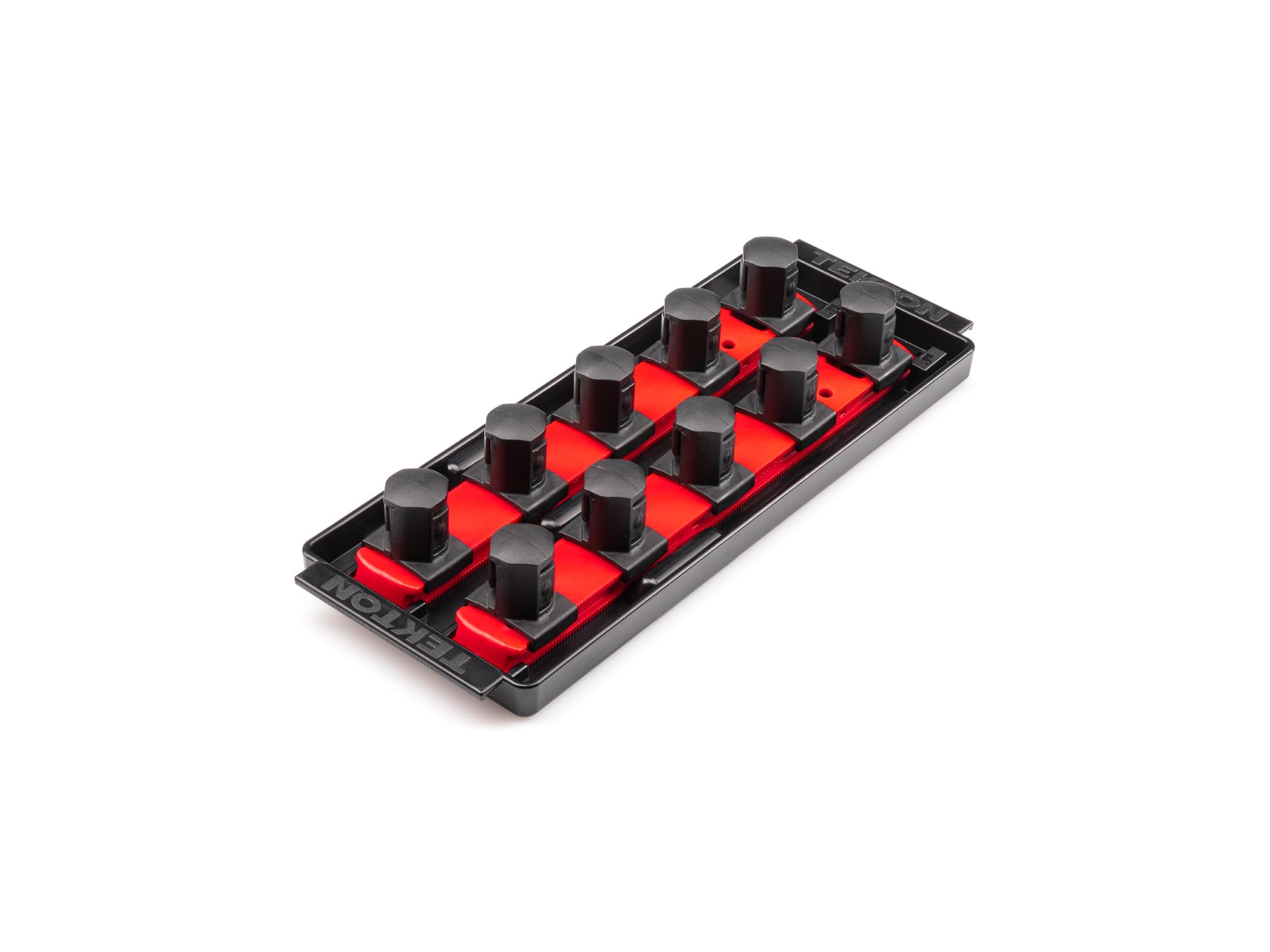 TEKTON 3/4 Inch Drive 2-Rail Socket Organizer Set, Red (10-Tool) | OST31110 | Made in USA