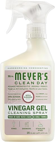 MRS. MEYER'S CLEAN DAY Vinegar Gel Cleaning Spray, Bathroom Use, No-Rinse Formul