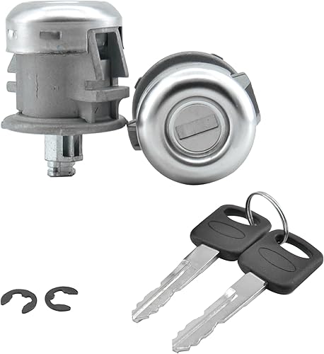 Miniatura 3 de Cilindro de cerradura de puerta con juego de llaves compatible con Ford F150 F250 F350 Super Duty 1997-2016 Reemplazo 7C3Z1521990A 7C3Z-1521990-A