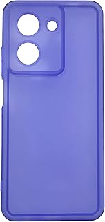 جراب خلفي صلب مضاد للصدمات مصنوع من السيليكون الناعم والبولي يوريثين الحراري مع حماية للكاميرا لموبايل شاومي ريدمي A5 مضاد للصدمات (أرجواني شفاف)