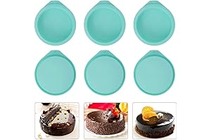 4 Inch Round Silicone Cake Molds Set of 6