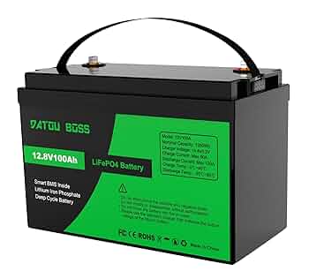 Amazon | DATOUBOSS リン酸鉄リチウムイオンバッテリー 12V
