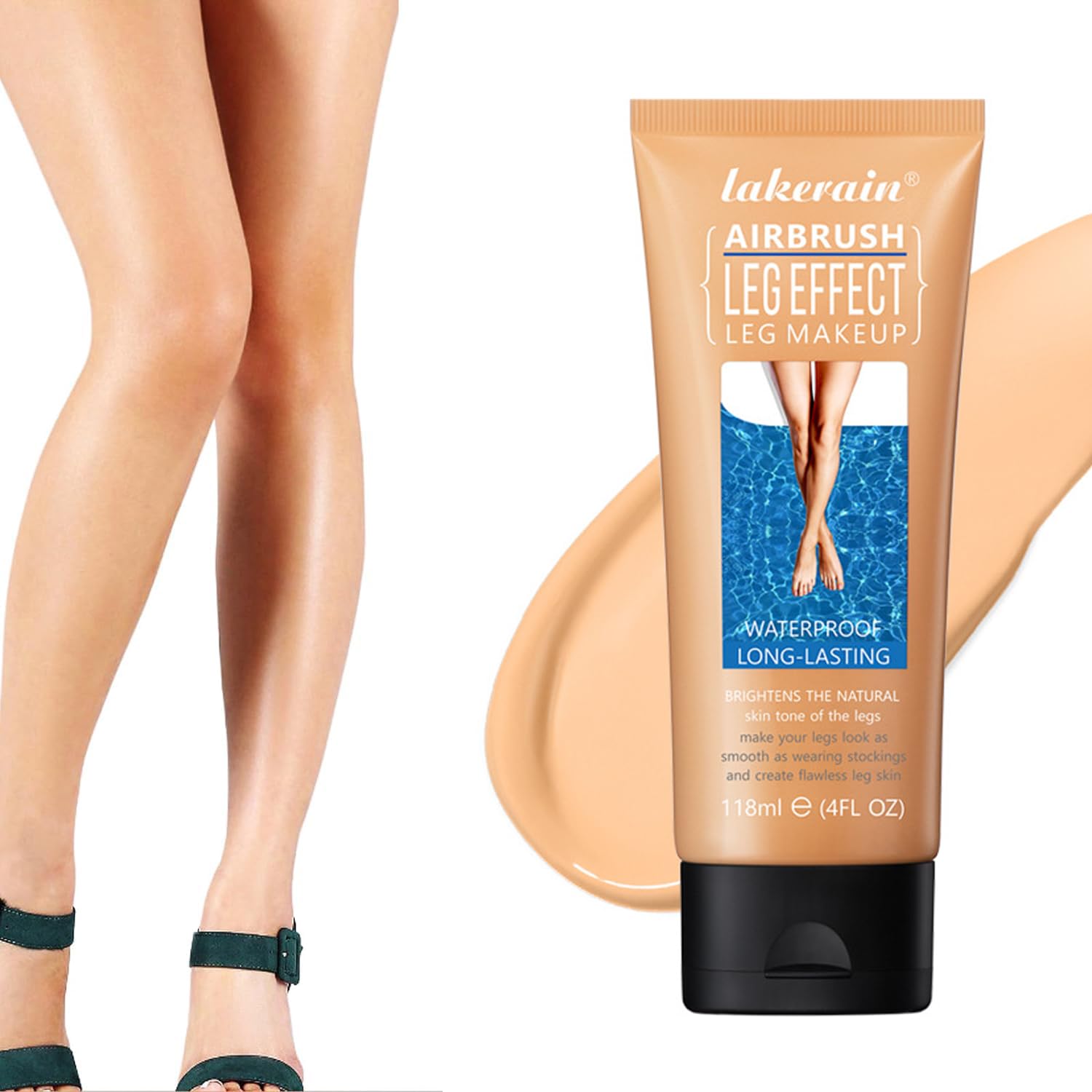 NALACAL Leg Makeup Waterproof No Transfer, Leg Cover up Makeup Long Lasting Body Foundation