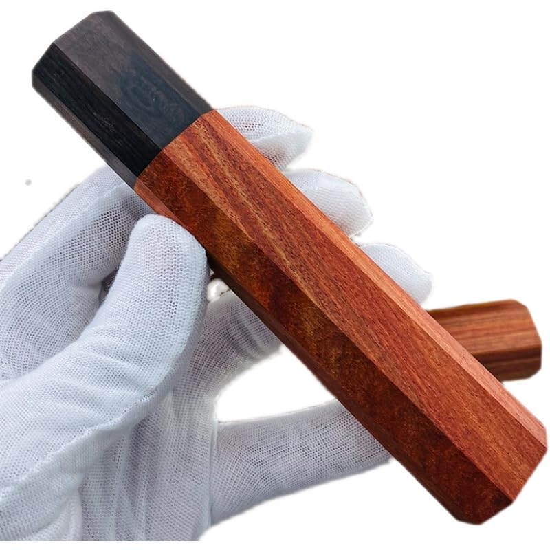Mangos de cuchillo octagonales japoneses 2 piezas miniatura 7