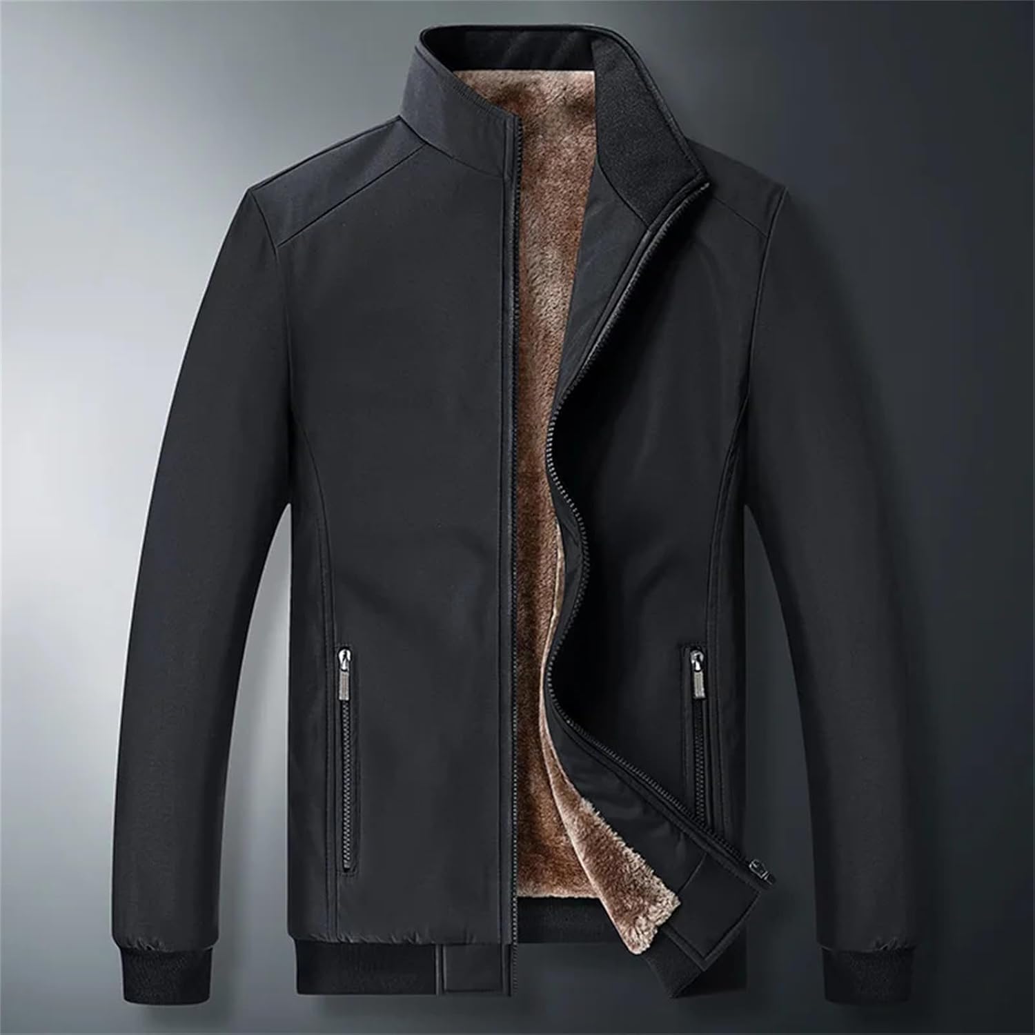 Men's Winter Plus Size Fleece Jackets Thick Streetwear Casual Parka Men Coats Warm Windbreakers Bomber Jacket