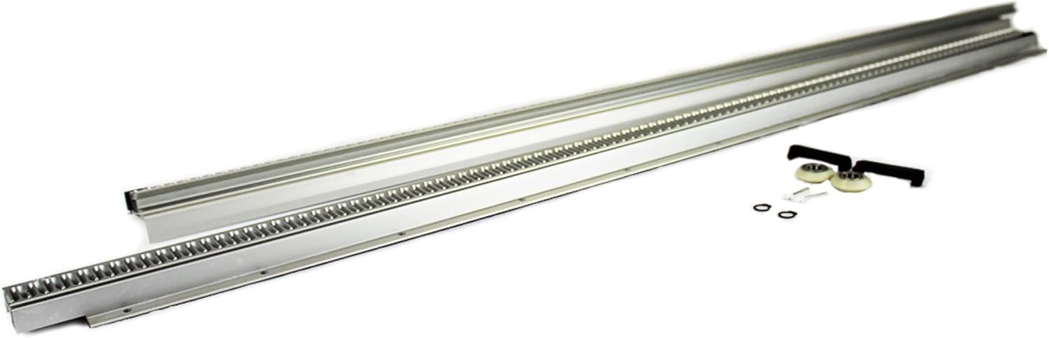 Lippert In-Wall Replacement Dual Rack Repair Kit for RV Slide-Out Systems with Hook Racks, V-Rollers, Retainers, Rivets, Rack Shoes, Wear Pads, Plugs, Sealing Foam, Fixed Side, Clear - 366154