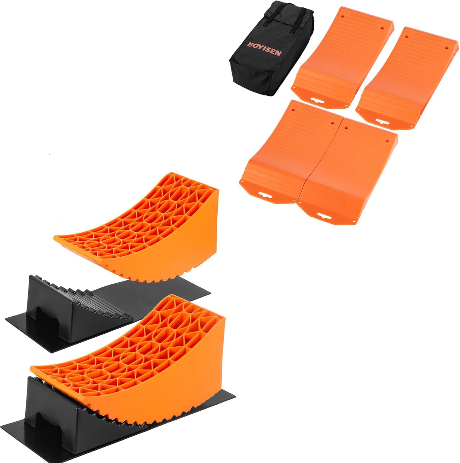 Amazon.com: BOYISEN Large Camper Leveler, RV Leveling Blocks Ramp Kit ...