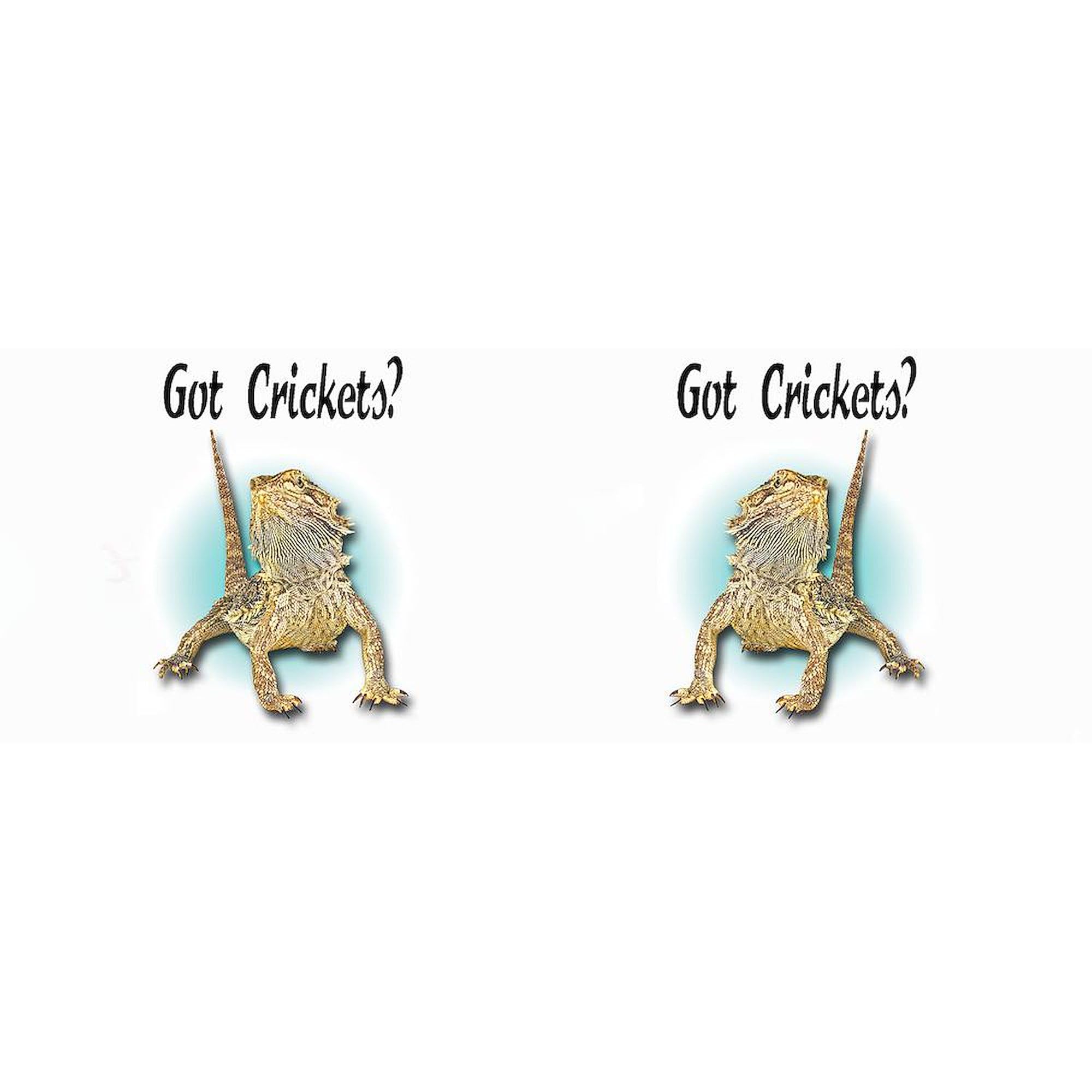 CafePress Bearded Dragon 'Got Crickets?' Mug - 11 Oz Ceramic, Dishwasher & Microwave Safe, Funny Reptile Gift