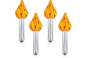 4pcs Inflatable Torch Fun, Torch Prop Inflates Torch Toy for Games Halloween...