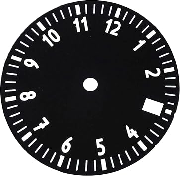 Replacement Watch Dials 29mm Digital Dial Without Markings for NH35 NH36 NH70 NH72 2824 Movement Mechanical Watch Parts DialsBlack 2