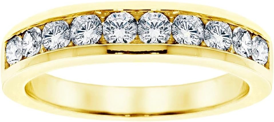 1.00 CT TW Channel Set Round Diamond...