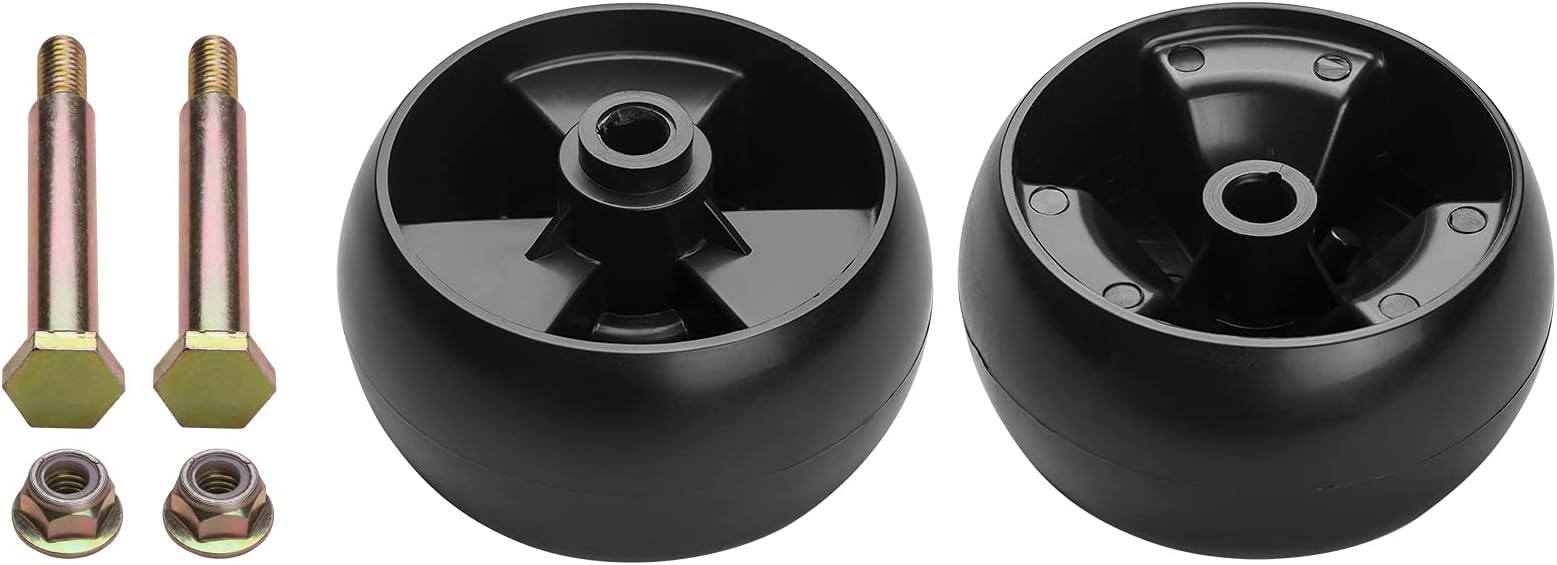 Deck Wheels Fit for Cub Cad Mower - Deck Roller Gauge Wheels Compatible with Cub Cad Troy Bilt Craftsman HU Lawn Mower Tractor, Work with 42" 46" 48" 50" 54" Deck, Replaces 734-04155 Toro 112-0677