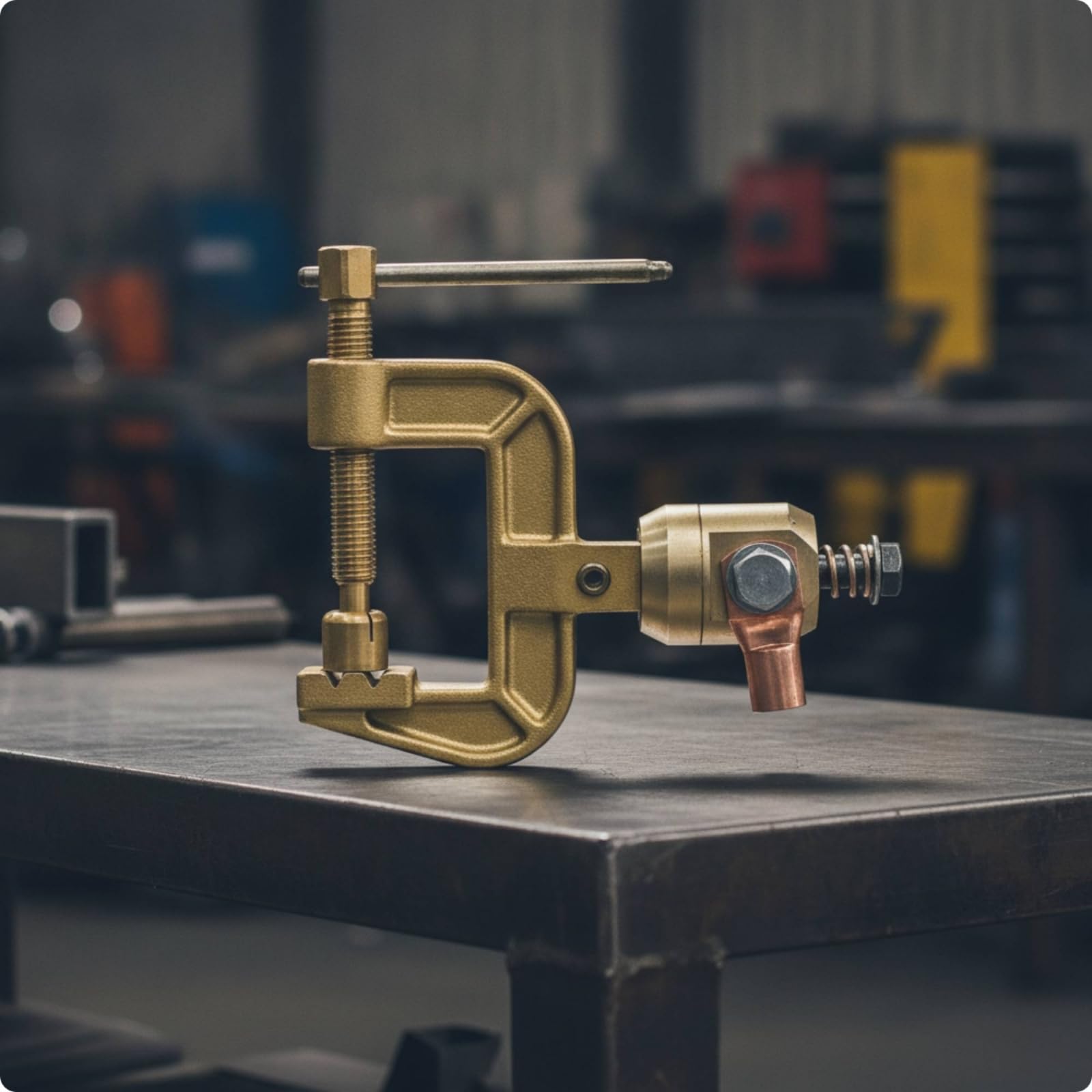 Colcolo Morsetto di Massa per Saldatura Morsetto Pinza Clamp Corpo Metallico in Rame Ad Alta Conducibilità con Serraggio a Vite per Collegamento Stabile E, style to 3