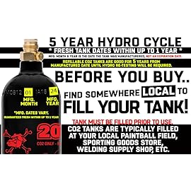Maddog 20 Oz Refillable Aluminum CO2 Paintball Tank - Aquarium Bottle - Ships Empty - 1 Pack