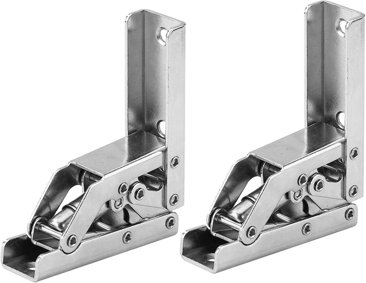 90 Degree Folding Door/Shelf Hinge Hidden Bracket Table Holder Furniture Parts(2pc)