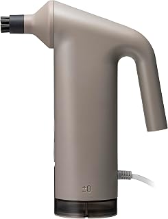 [Amazon限定套装] ±0 正负零 蒸汽清洁器 入门套装 附带2个清洁布(棕色灰色)可在家中使用的高温蒸汽 5种附件 无需洗涤剂 适用于衣物护理 家用清洁剂