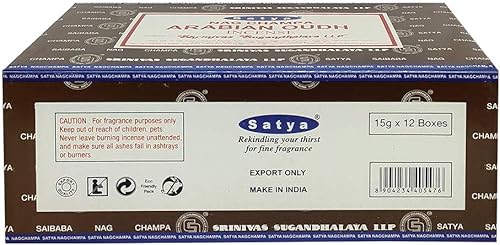 Vista 133 de Varillas de incienso de sándalo - Total de 180 varillas de incienso y soporte para varillas de incienso Insence Insense Satya