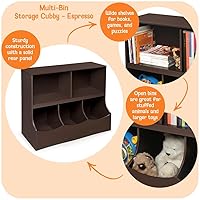 Vista 4 de Cubículo de almacenamiento Badger Basket, multi-compartimento, Espresso