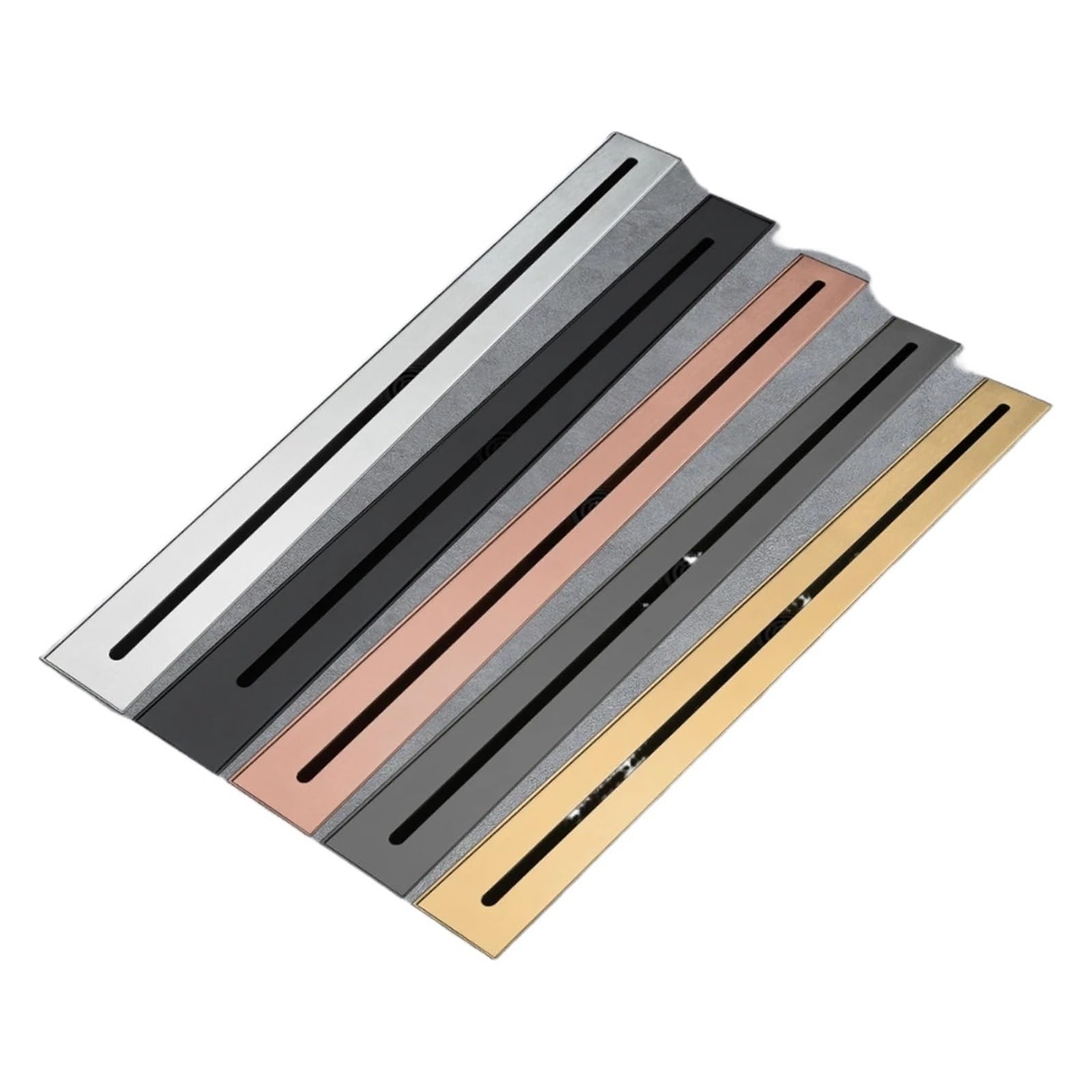 Linear Shower Drain Stainless Steel Floor Drain 30/60/80CM Linear Shower for Showerroom/Toilet/Bathroom(Brushed Nickel,600mm)