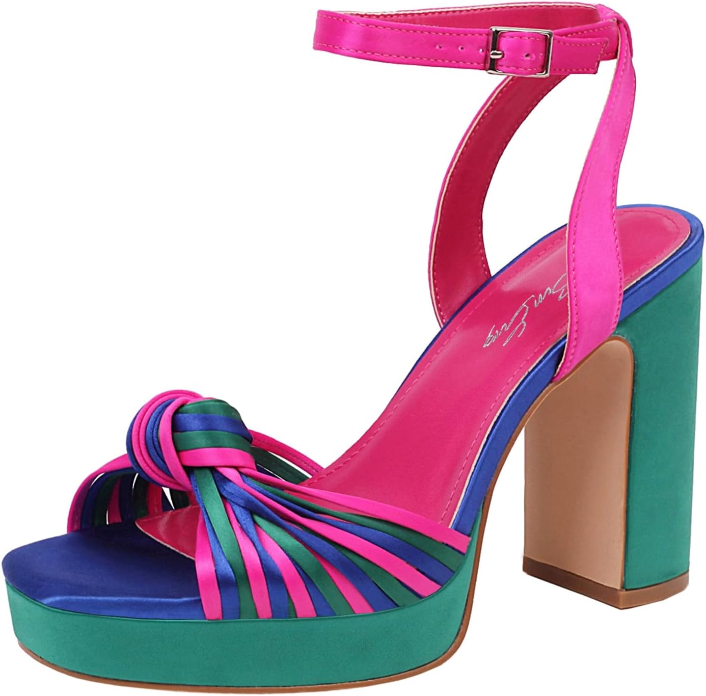 sun gurg Women Strappy Platform Heels - Chunky High Heels